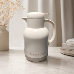 Insulated Cream Thermos – Contemporary Minimalist Design for Hot & Cold Drinks