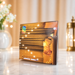 LED Star Curtain String Lights - Indoor Decorative Fairy Light for Home Bedroom Party Wedding, Warm White