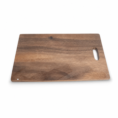 Acacia Wood Cutting Board with Handle – Premium Chopping Block for Kitchen Use