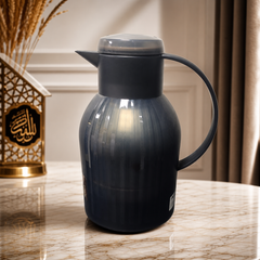 Sleek Black Insulated Thermal Carafe 1L for Hot & Cold Drinks
