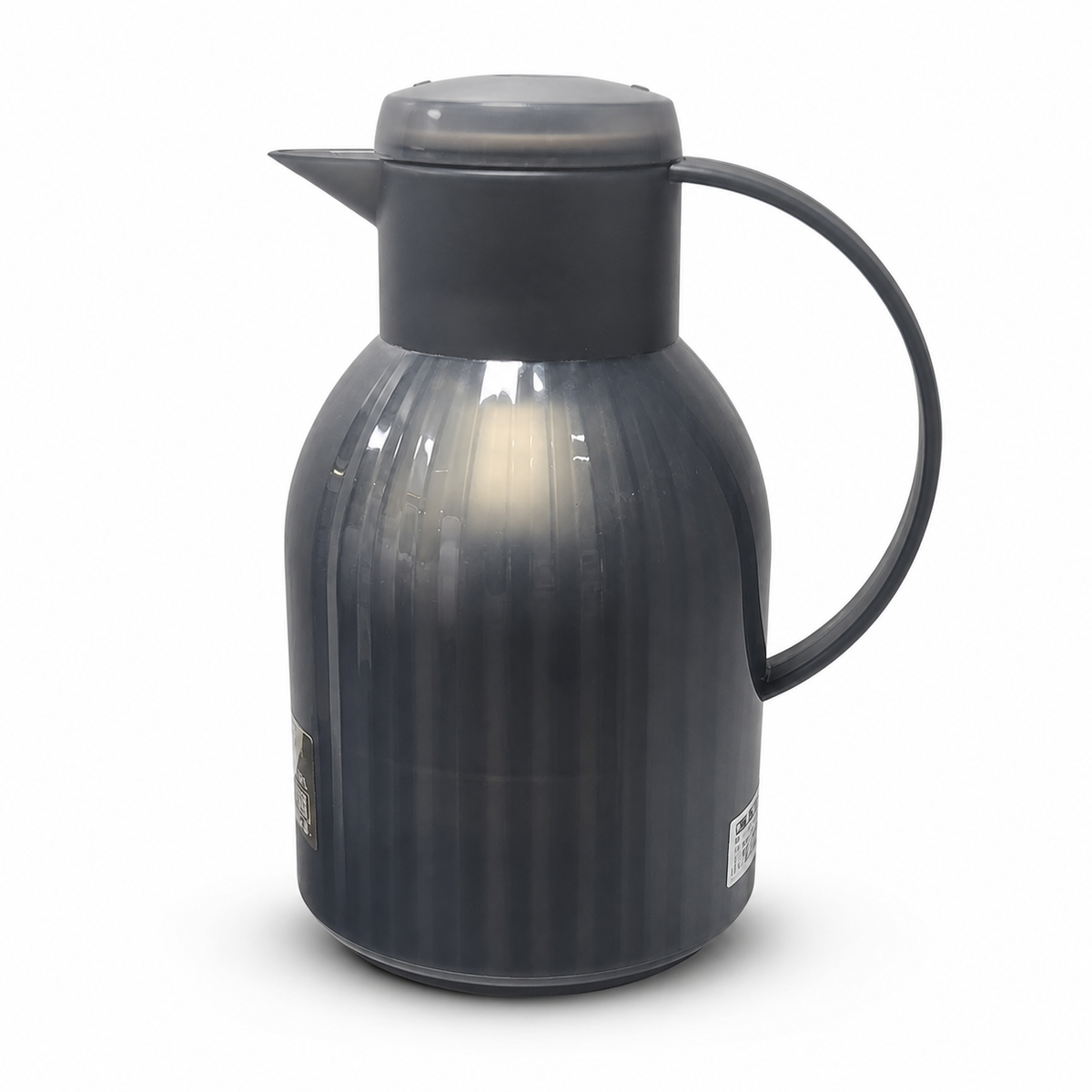 Sleek Black Insulated Thermal Carafe 1L for Hot & Cold Drinks