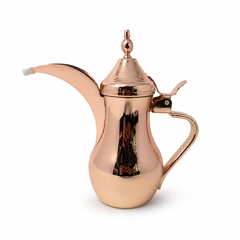 Elegant Copper Turkish Coffee Pot - Traditional Arabic Dallah Tea Maker with Long Spout