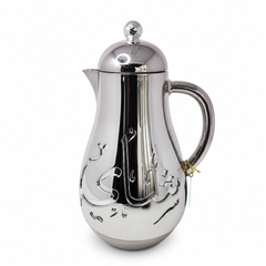 Stainless Steel Arabic Coffee Thermal Carafe 850ml - Classic Design Insulated Pot
