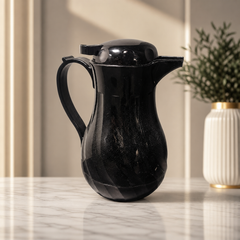 Black Insulated Coffee Carafe 1.5L Thermal Drink Server with Locking Lid