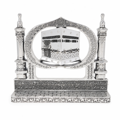 Islamic Home Decor Kaaba Replica Ornament with Intricate Detailing and Arabic Calligraphy