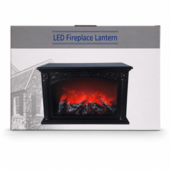 LED Fireplace Lantern Decorative Indoor Electric Flame Heater