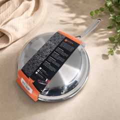 Premium Non-Stick Frying Pan 30cm Stainless Steel Induction Skillet by Giyoca Cook
