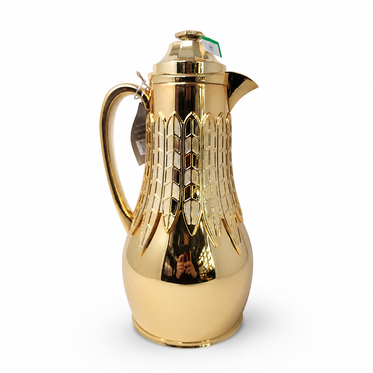 Elegant Gold Thermal Coffee Carafe - 1L Insulated Flask with Seal Lid