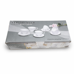 Porcelain Coffee Cup and Saucer Set Elegant and Delicate Dinnerware