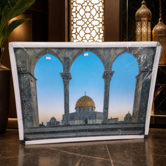 Sparkling Dome of the Rock Wall Art Print Canvas Decor