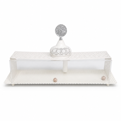 Deluxe Acrylic Dry Fruit Box with Ornate Lid for Elegant Home Entertaining
