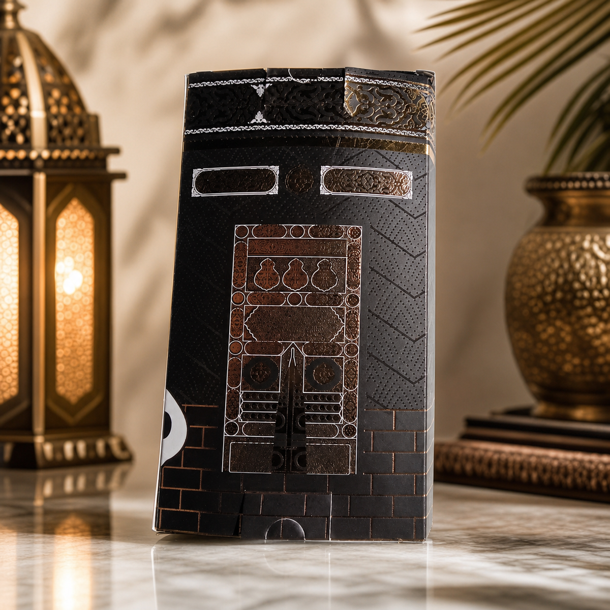Replica Islamic Kaaba Design Wall Art with Intricate Details – Ideal for Home and Office Decor