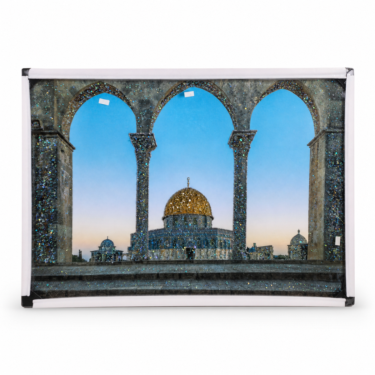 Sparkling Dome of the Rock Wall Art Print Canvas Decor