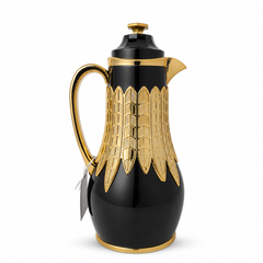 Luxurious Gold and Black Insulated Coffee Carafe – 1L Elegant Thermal Pitcher