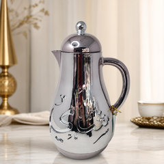 Stainless Steel Arabic Coffee Thermal Carafe 850ml - Classic Design Insulated Pot