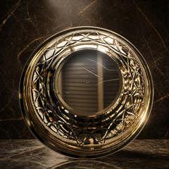 Luxury Gold Glass Cover for Platters and Trays - Elegant Dining Accessory