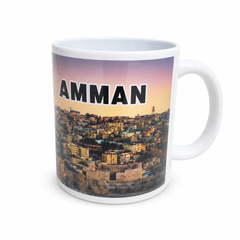 Amman Cityscape Ceramic Coffee Mug Skyline Souvenir Gift