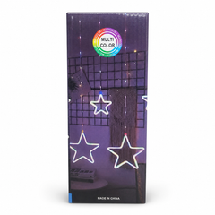 Multicolor Star Curtain String Lights for Home Decor and Parties