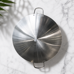 Extra-Large 50cm Stainless Steel Paella Pan Lid with Handles