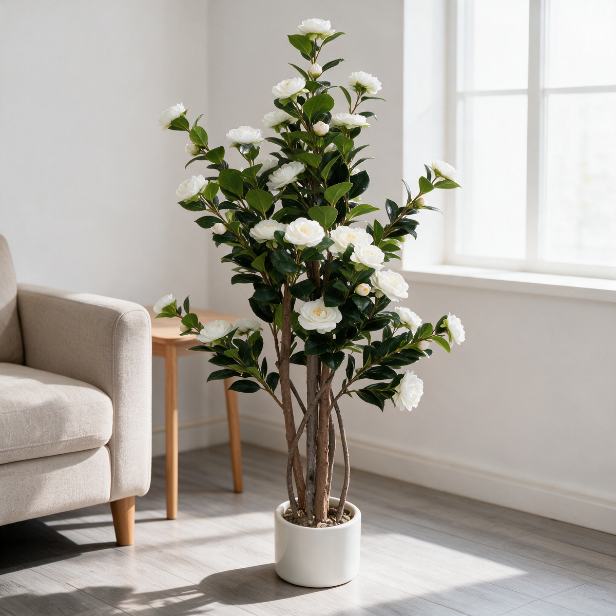 Artificial Flower Tree with Vase, 1.6 m