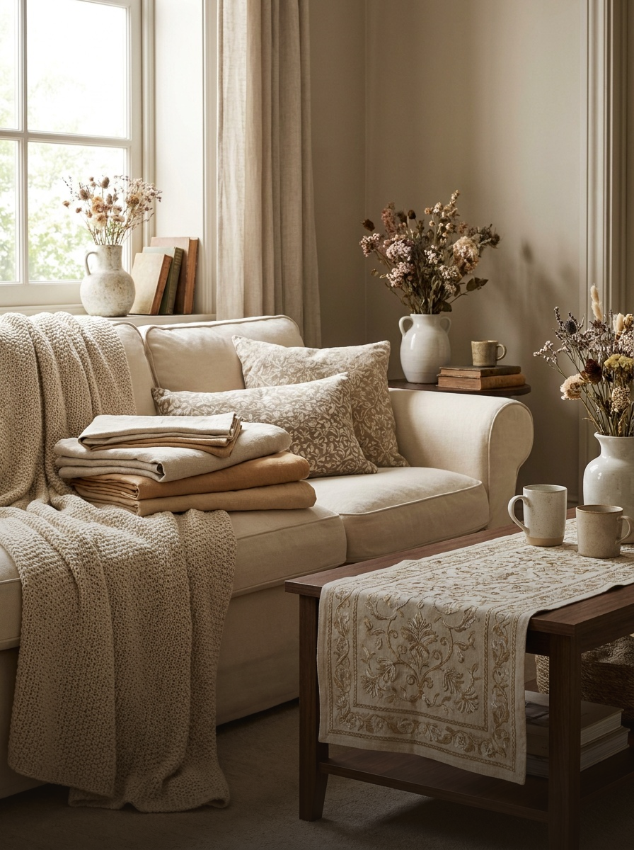Sofa Covers and Table Linens
